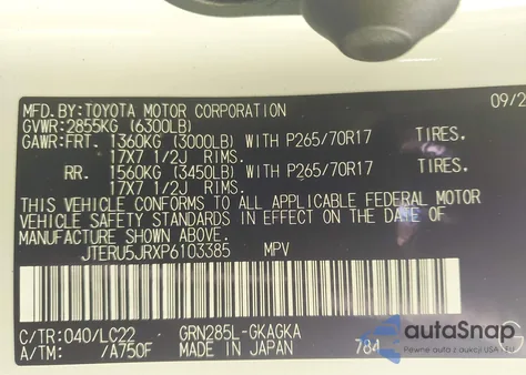 2023 Toyota 4Runner Trd Off Road Premium z USA, uszkodzony, nr VIN JTERU5JRXP6103385